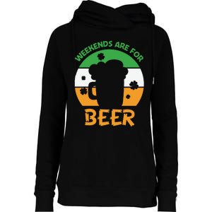 Weekends Are For Beer Funny Drinking Womens Funnel Neck Pullover Hood