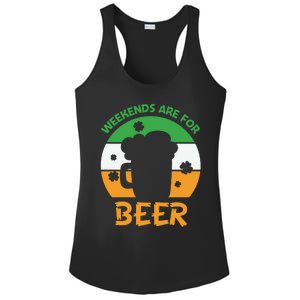 Weekends Are For Beer Funny Drinking Ladies PosiCharge Competitor Racerback Tank