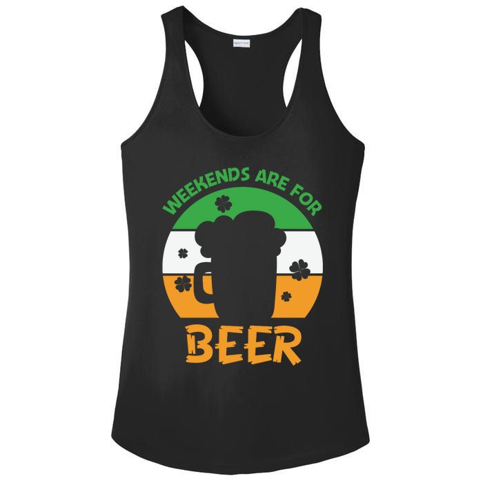 Weekends Are For Beer Funny Drinking Ladies PosiCharge Competitor Racerback Tank