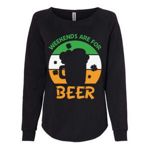 Weekends Are For Beer Funny Drinking Womens California Wash Sweatshirt