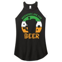 Weekends Are For Beer Funny Drinking Women's Perfect Tri Rocker Tank