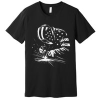 Welder American Flag Usa Patriotic Welding Welder Premium T-Shirt