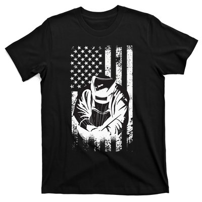 Welder american flag welding and welder motif T-Shirt