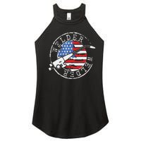 Welder American Flag Welding Gift Usa Patriotic Retro Helmet Women’s Perfect Tri Rocker Tank