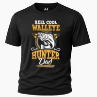 Walleye Angler Fisher And Fishing Dad Gift Cooling Performance Crew T-Shirt
