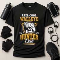 Walleye Angler Fisher And Fishing Dad Gift Cooling Performance Crew T-Shirt