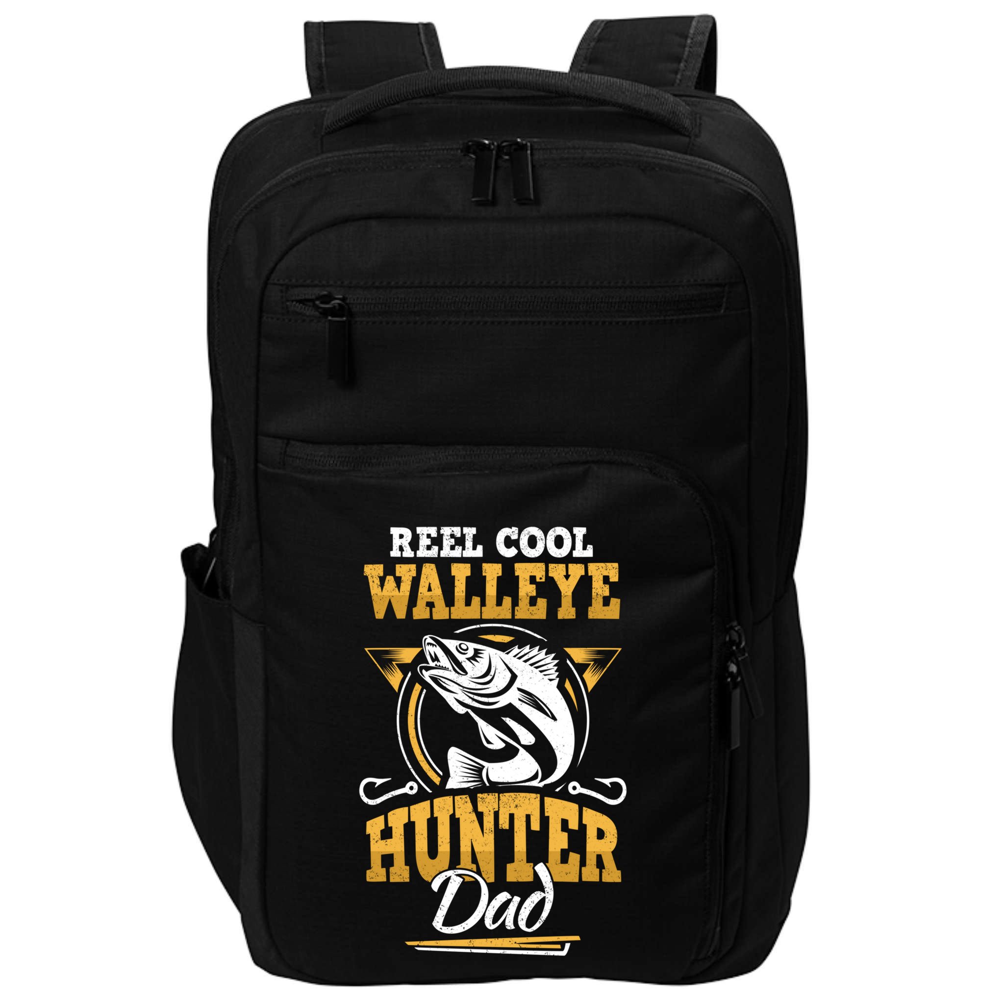 Walleye Angler Fisher And Fishing Dad Gift Impact Tech Backpack