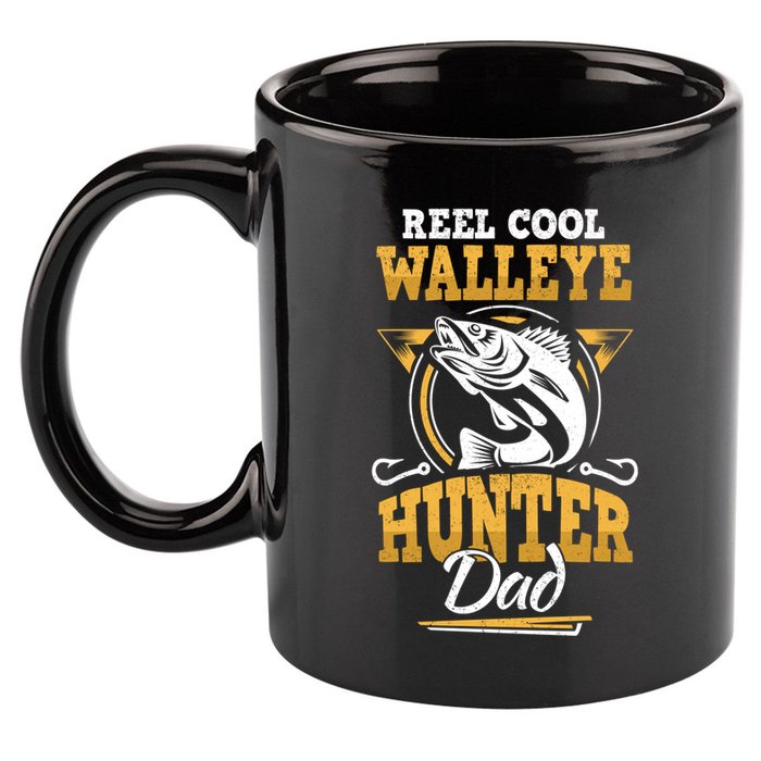 Walleye Angler Fisher And Fishing Dad Gift 11oz C Handle Ceramic Mug