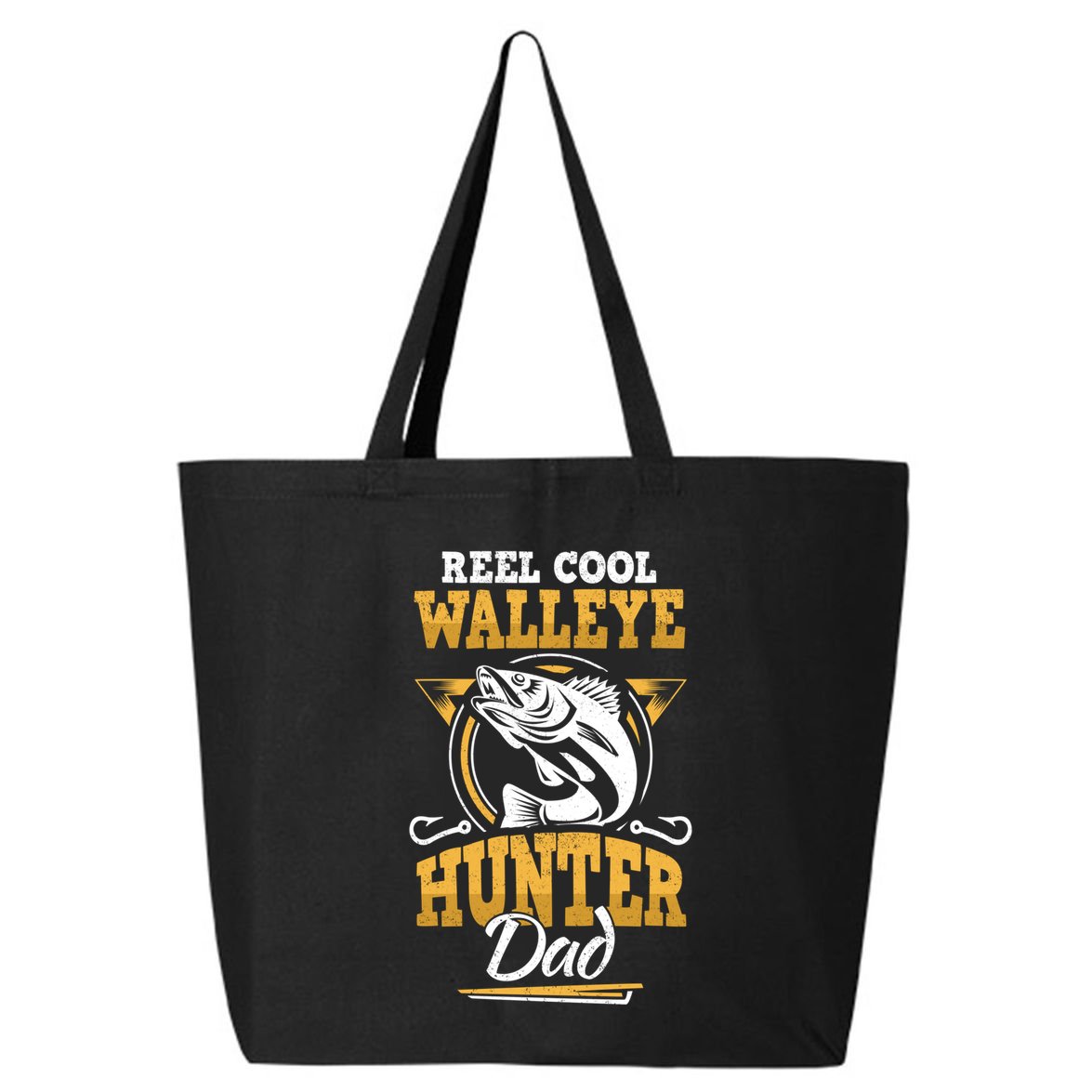 Walleye Angler Fisher And Fishing Dad Gift 25L Jumbo Tote