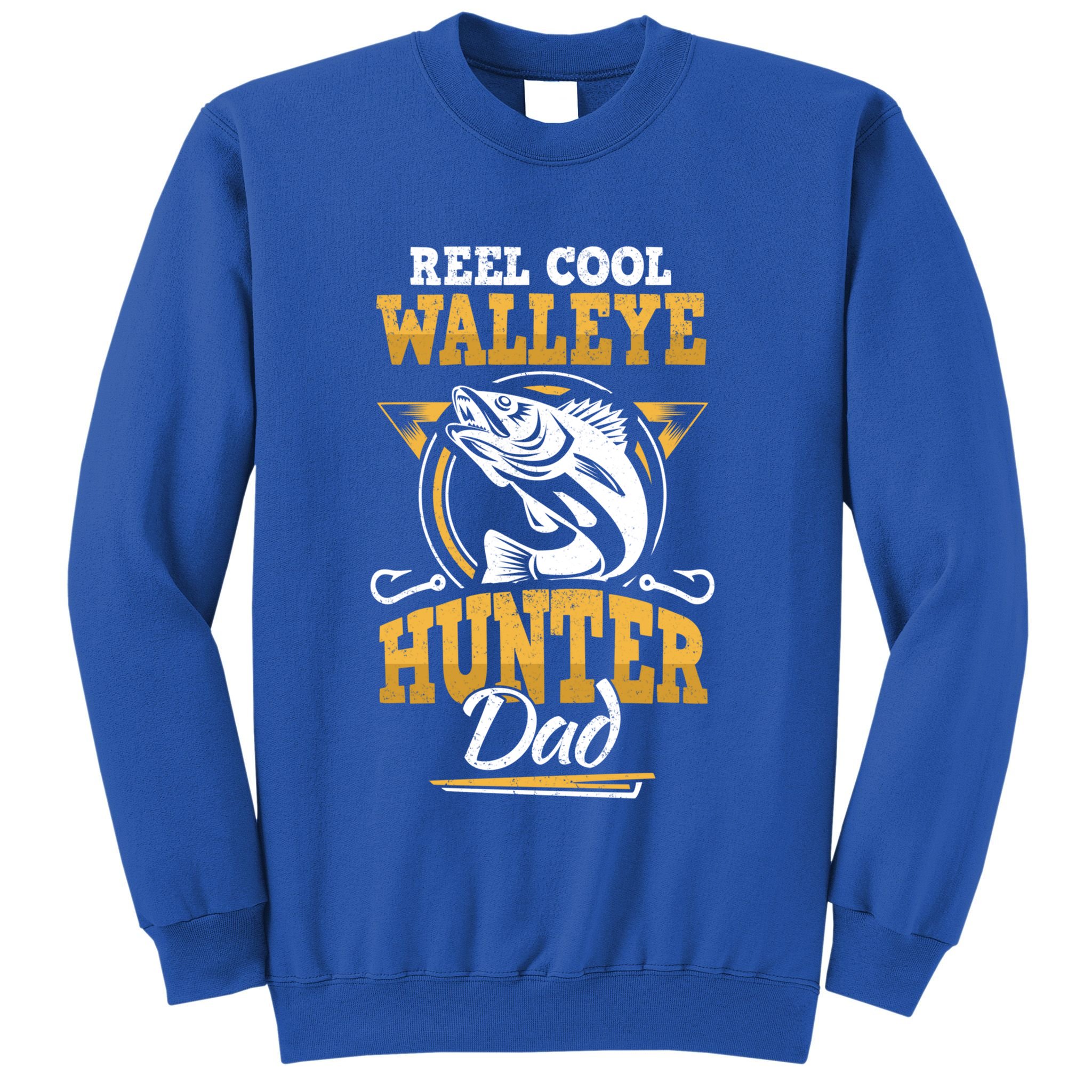 Walleye Angler Fisher And Fishing Dad Gift Sweatshirt