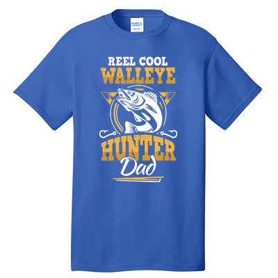 Walleye Angler Fisher And Fishing Dad Gift Tall T-Shirt