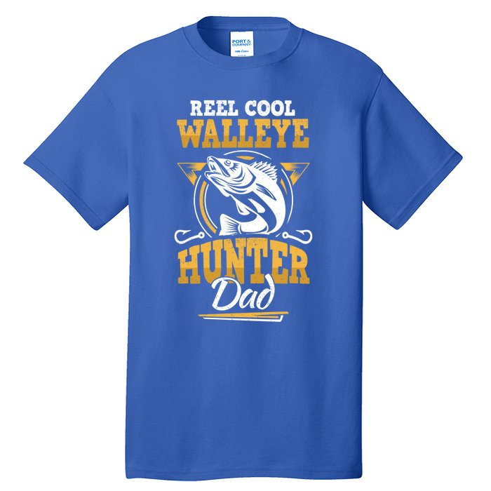 Walleye Angler Fisher And Fishing Dad Gift Tall T-Shirt