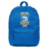 Walleye Angler Fisher And Fishing Dad Gift 16 in Basic Backpack