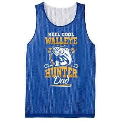 Walleye Angler Fisher And Fishing Dad Gift Mesh Reversible Basketball Jersey Tank