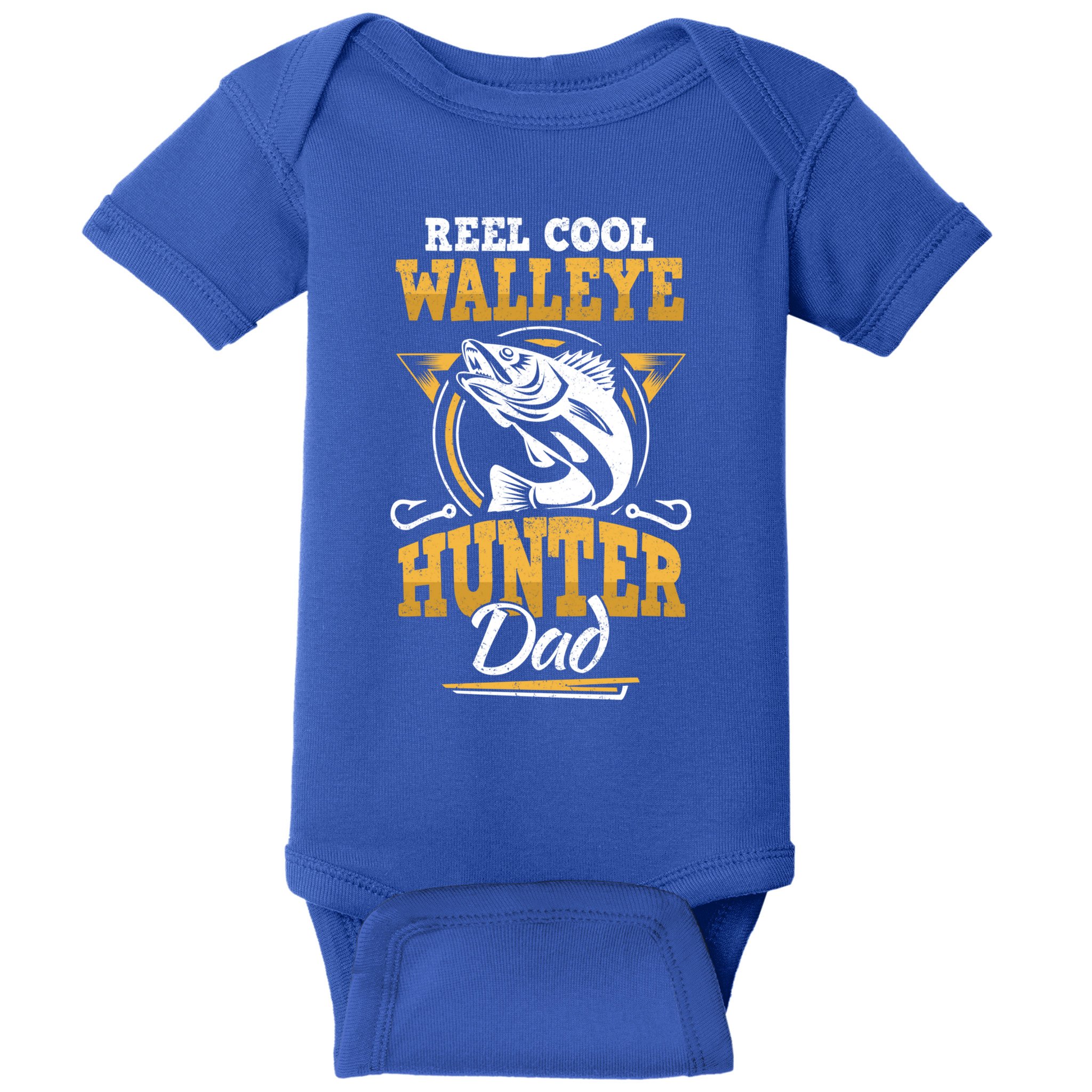 Walleye Angler Fisher And Fishing Dad Gift Baby Bodysuit