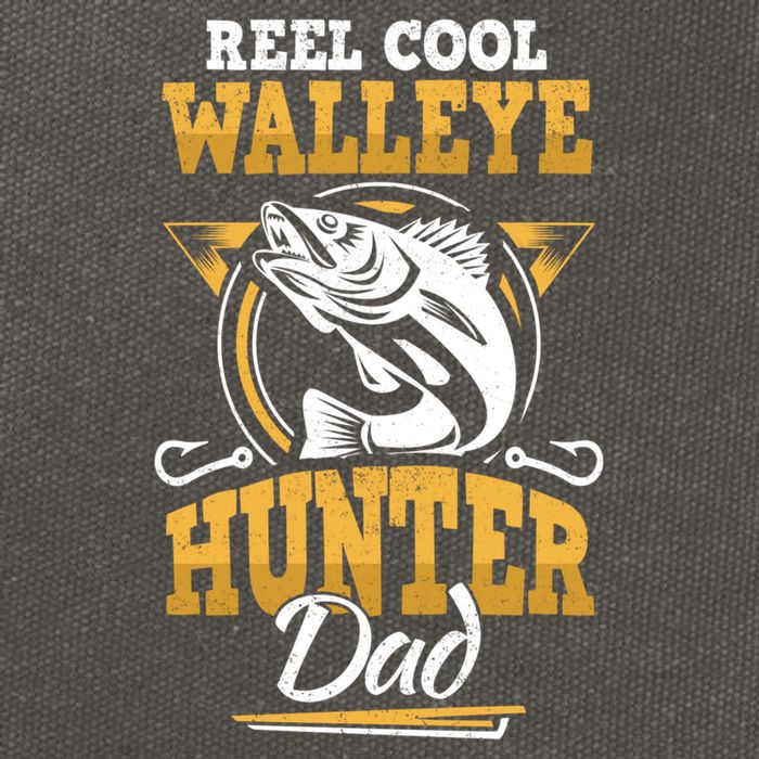 Walleye Angler Fisher And Fishing Dad Gift Cotton Canvas Backpack