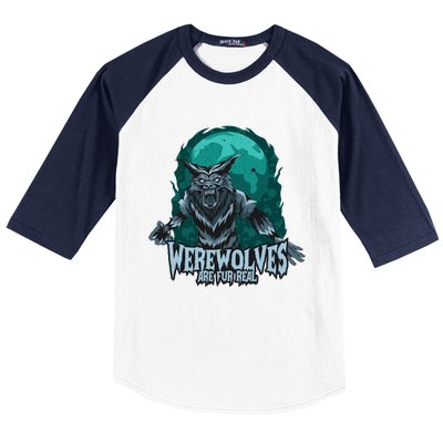 Werewolves Are Fur Real Baseball Sleeve Shirt