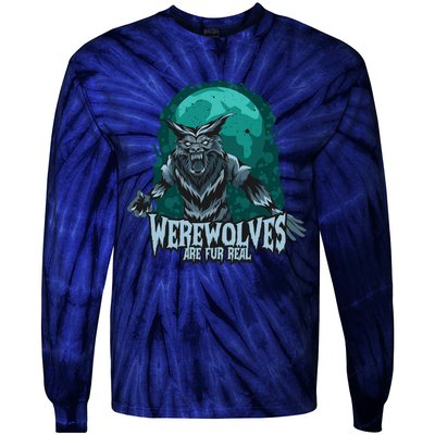 Werewolves Are Fur Real Tie-Dye Long Sleeve Shirt