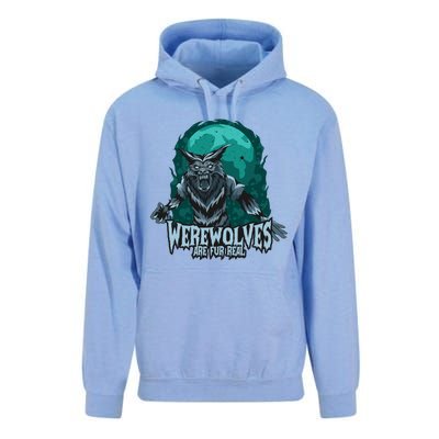 Werewolves Are Fur Real Unisex Surf Hoodie