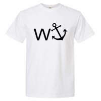 W Anchor Funny Wanker Jerk Funny Slang Garment-Dyed Heavyweight T-Shirt