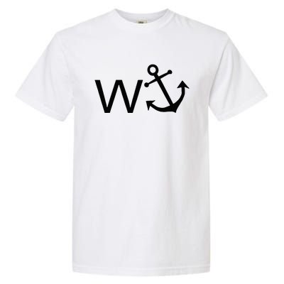 W Anchor Funny Wanker Jerk Funny Slang Garment-Dyed Heavyweight T-Shirt