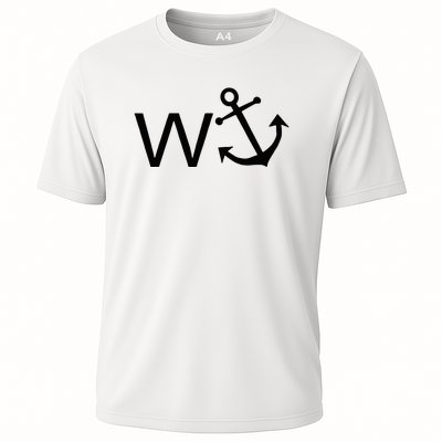 W Anchor Funny Wanker Jerk Funny Slang Cooling Performance Crew T-Shirt