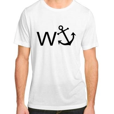 W Anchor Funny Wanker Jerk Funny Slang Adult ChromaSoft Performance T-Shirt