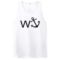 W Anchor Funny Wanker Jerk Funny Slang PosiCharge Competitor Tank