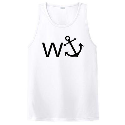 W Anchor Funny Wanker Jerk Funny Slang PosiCharge Competitor Tank