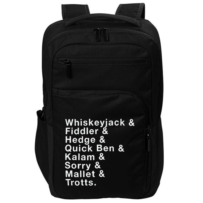 Whiskeyjack And Fiddler And Hedge And Quick Ben Impact Tech Backpack