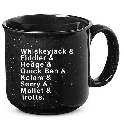 Whiskeyjack And Fiddler And Hedge And Quick Ben 15oz Campfire Ceramic Mug