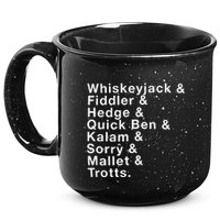 Whiskeyjack And Fiddler And Hedge And Quick Ben 15oz Campfire Ceramic Mug