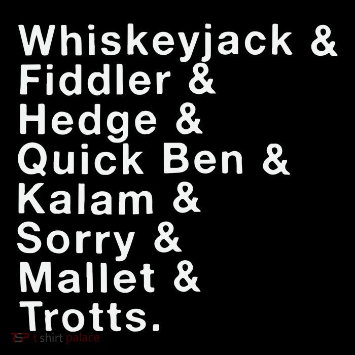 Whiskeyjack And Fiddler And Hedge And Quick Ben Drawstring Bag
