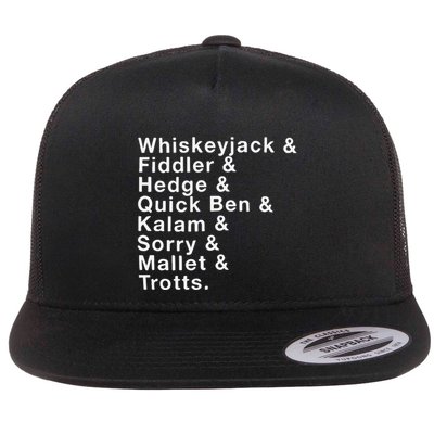 Whiskeyjack And Fiddler And Hedge And Quick Ben Flatbill Hat
