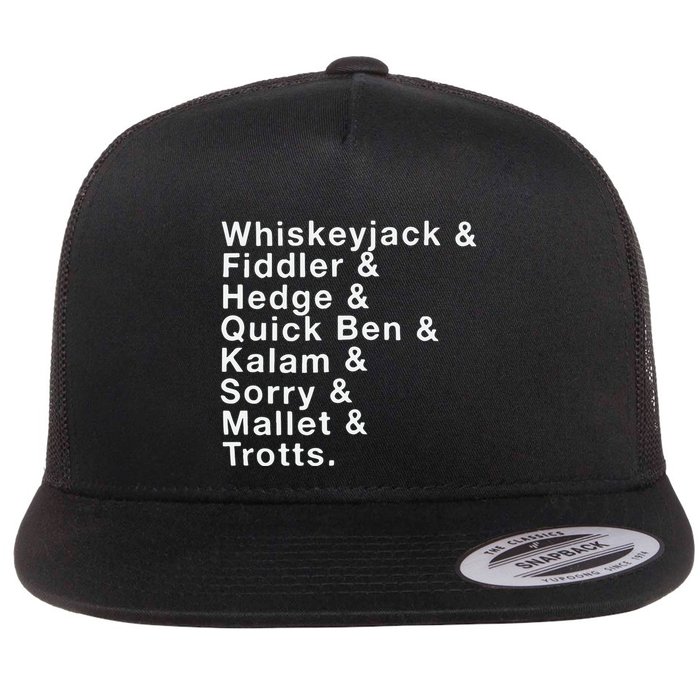 Whiskeyjack And Fiddler And Hedge And Quick Ben Flatbill Hat