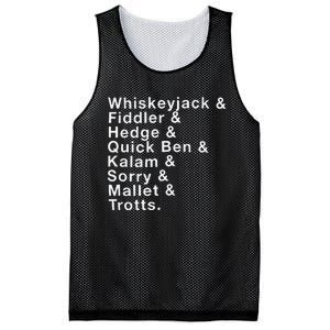 Whiskeyjack And Fiddler And Hedge And Quick Ben Mesh Reversible Basketball Jersey Tank