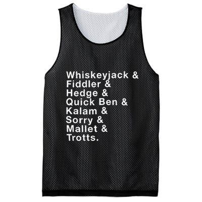 Whiskeyjack And Fiddler And Hedge And Quick Ben Mesh Reversible Basketball Jersey Tank