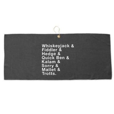 Whiskeyjack And Fiddler And Hedge And Quick Ben Large Microfiber Waffle Golf Towel
