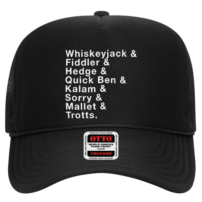 Whiskeyjack And Fiddler And Hedge And Quick Ben Trucker Hat