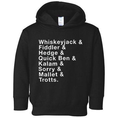 Whiskeyjack And Fiddler And Hedge And Quick Ben Toddler Hoodie