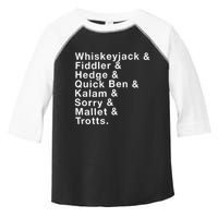 Whiskeyjack And Fiddler And Hedge And Quick Ben Toddler Fine Jersey T-Shirt