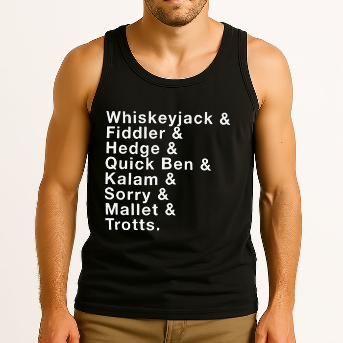 Whiskeyjack And Fiddler And Hedge And Quick Ben Tank Top