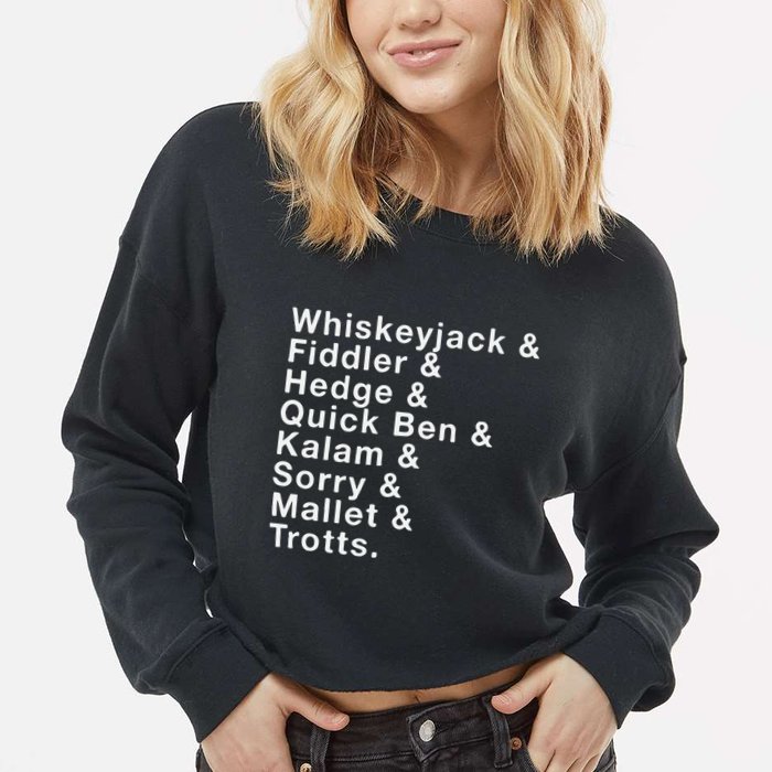 Whiskeyjack And Fiddler And Hedge And Quick Ben Cropped Pullover Crew