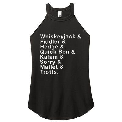Whiskeyjack And Fiddler And Hedge And Quick Ben Women's Perfect Tri Rocker Tank