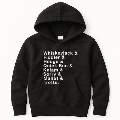 Whiskeyjack And Fiddler And Hedge And Quick Ben Kids Hoodie