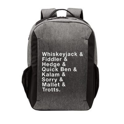 Whiskeyjack And Fiddler And Hedge And Quick Ben Vector Backpack