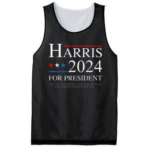 We Are Fighting For The Future Support Kamala Harris 2024 Mesh Reversible Basketball Jersey Tank