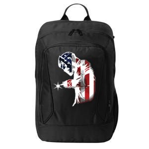 Welder American Flag USA Patriotic Welder City Backpack