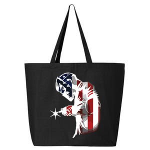 Welder American Flag USA Patriotic Welder 25L Jumbo Tote