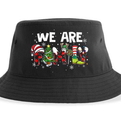 We Are Family Christmas Pajamas Funny Matching Family Xmas Sustainable Bucket Hat